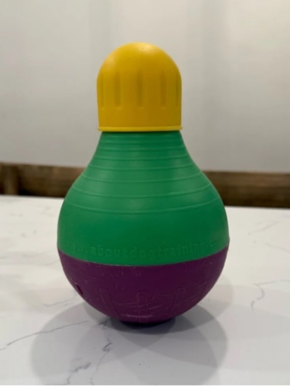 Bright Yellow, Green & Purple Stacking Toy for Kids